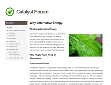 Tablet Screenshot of catalystforum.org.uk